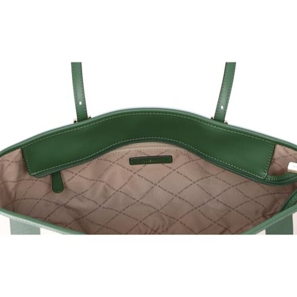 NEW Michael Kors Jet Set Travel Tote Bag Large Purse Handbag Stripe PVC Shoulder - Picture 6 of 7